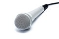Dynamic microphone for karaoke, isolation Royalty Free Stock Photo
