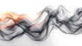 Dynamic minimalist ink waves in sharp focus create captivating visual experience