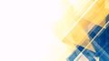 Modern Geometric Abstract Background with Blue and Yellow Shapes Royalty Free Stock Photo