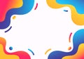 Vibrant Abstract Fluid Shapes Background with Gradient Colors Royalty Free Stock Photo