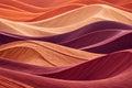 Vibrant abstract paper-cut layers with flowing organic shapes and circles. Royalty Free Stock Photo