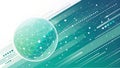 Dynamic modern banner with abstract geometric design for digital media and