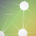 Dynamic molecule structure. Science and connection concept. Neurons abstract ball Royalty Free Stock Photo
