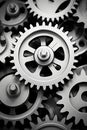 Dynamic Motion: Abstract Gears and Cogs Enhancing Productivity