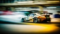 Dynamic Motion Blur: Panning Shot of Speeding Racing Car