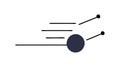 Dynamic Motion Dots Icon, Speed and Particle Flow Symbol, vector design Generative AI Royalty Free Stock Photo