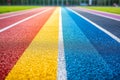 Dynamic Multi-Hued Running Track Environment for Athletic and Recreational Pursuits