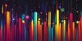 Dynamic Multicolor Design with Bold Abstract Patterns and Vibrant Digital Graphics