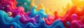 Dynamic multicolored forms, playful composition, pattern, abstract