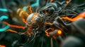 Dynamic Nanorobot at the Heart of Complexity Royalty Free Stock Photo