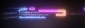 Dynamic Neon Code Lines Representing Advanced Programming Concepts in a Digital Setting at Night Royalty Free Stock Photo