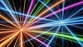 Dynamic Neon Light Trails Abstract Background Colorful Energy Flow Digital Data Lines Royalty Free Stock Photo
