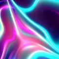 Dynamic neon wave background