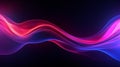 dynamic neon wave background: vibrant, futuristic
