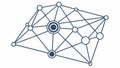 Dynamic Network Connection Pattern, Modern Technology, vector design Generative AI Royalty Free Stock Photo
