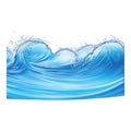 Dynamic Ocean Wave with Water Spray and Bubbles surf Royalty Free Stock Photo
