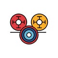 Dynamic Olympic Weightlifting Fractional Plates Icon Royalty Free Stock Photo