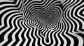 A dynamic, optical illusion pattern that appears to shift and move