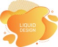 Dynamic orange liquid gradient design incorporating flowing shapes, lines, and subtle geometric accents, creating a