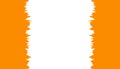 Dynamic Orange Wavy Border Frame Royalty Free Stock Photo