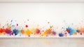 dynamic paint splatter wall
