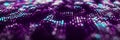 Dynamic particle wave. Futuristic point wave. Flow digital structure. Data technology background. 3D rendering Royalty Free Stock Photo