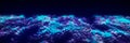 Dynamic particle wave. Futuristic point wave. Flow digital structure. Data technology background. 3D rendering Royalty Free Stock Photo