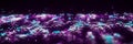 Dynamic particle wave. Futuristic point wave. Flow digital structure. Data technology background. 3D rendering Royalty Free Stock Photo