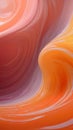 Dynamic peach fuzz color fluid splashing and spraying, abstract background