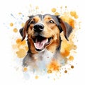 Dynamic Pet Art against a White Backdrop Royalty Free Stock Photo