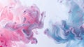 Dynamic Pink and Blue Smoke Swirls Royalty Free Stock Photo