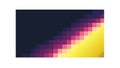 Dynamic Pixelated Color Gradient Horizontal Background, vector design Generative AI Royalty Free Stock Photo