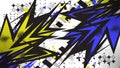 Dynamic Pop Art Explosion Abstract Background Royalty Free Stock Photo