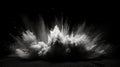 dynamic powder explosion on black Royalty Free Stock Photo