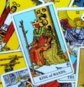 King of Wands Tarot Card Dynamic Powerful Strong Leader Ruler Boss Director Experienced Mentor Role-Model Goal-Sette