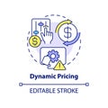 Dynamic pricing concept icon