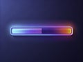 Dynamic Progress Bar UI Element Aerial Perspective of Download and Upload Percentage Loading Interface for Websites and