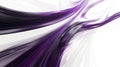 Dynamic purple and white abstract wave lines on a white background. AIG51.