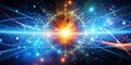 Dynamic quantum flux background particles in motion cutting edge science Generative AI