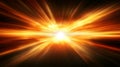 Dynamic Radiance Explosion Streaks of Powerful Light Projecting at the End of the Tunnel of Energy Royalty Free Stock Photo