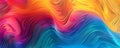 A dynamic rainbow gradient wave background with bold, undulating lines and a seamless transition