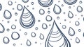 Dynamic raindrop pattern, abstract water elements, fresh and clean design, vector design Generative AI Royalty Free Stock Photo