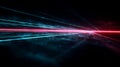 Dynamic Red and Blue Laser Light Lines Royalty Free Stock Photo