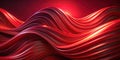 Dynamic Red Wave Lines 4K Aerial Motion Background Animation for Cinematic Projects