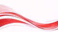 Dynamic Red Waves Abstract Background Royalty Free Stock Photo