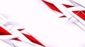 Dynamic Red and White Geometric Abstract Background Royalty Free Stock Photo