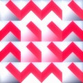 Dynamic Red and White Geometric Zigzag Pattern Royalty Free Stock Photo
