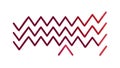 Dynamic Red Zigzag Pattern, Bold Chevron Design, vector design Generative AI Royalty Free Stock Photo