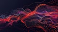 Dynamic representation of machine learning process in action. Intricate algorithms and insightful data. AI Image Royalty Free Stock Photo