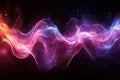 A dynamic representation of sound waves, illustrating movement and rhythm in an abstract format.